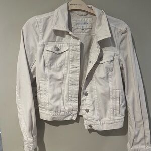 LOFT Women's White Denim Jacket